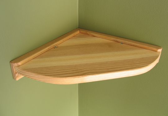 Small Wood Corner Shelf