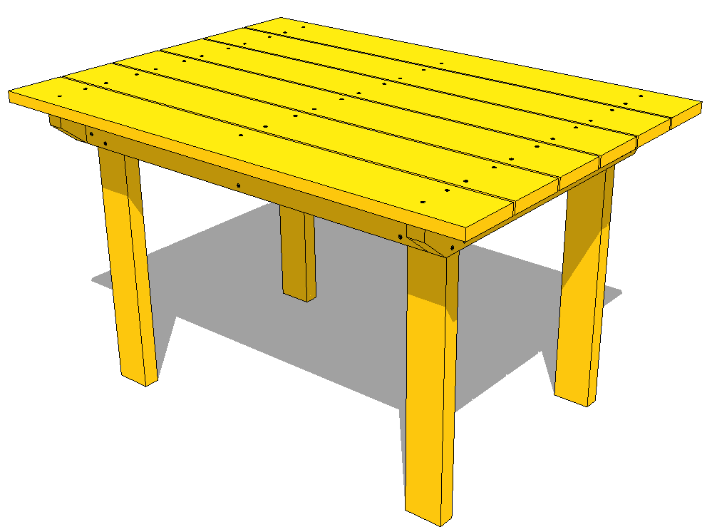 Patio Table Building Plans