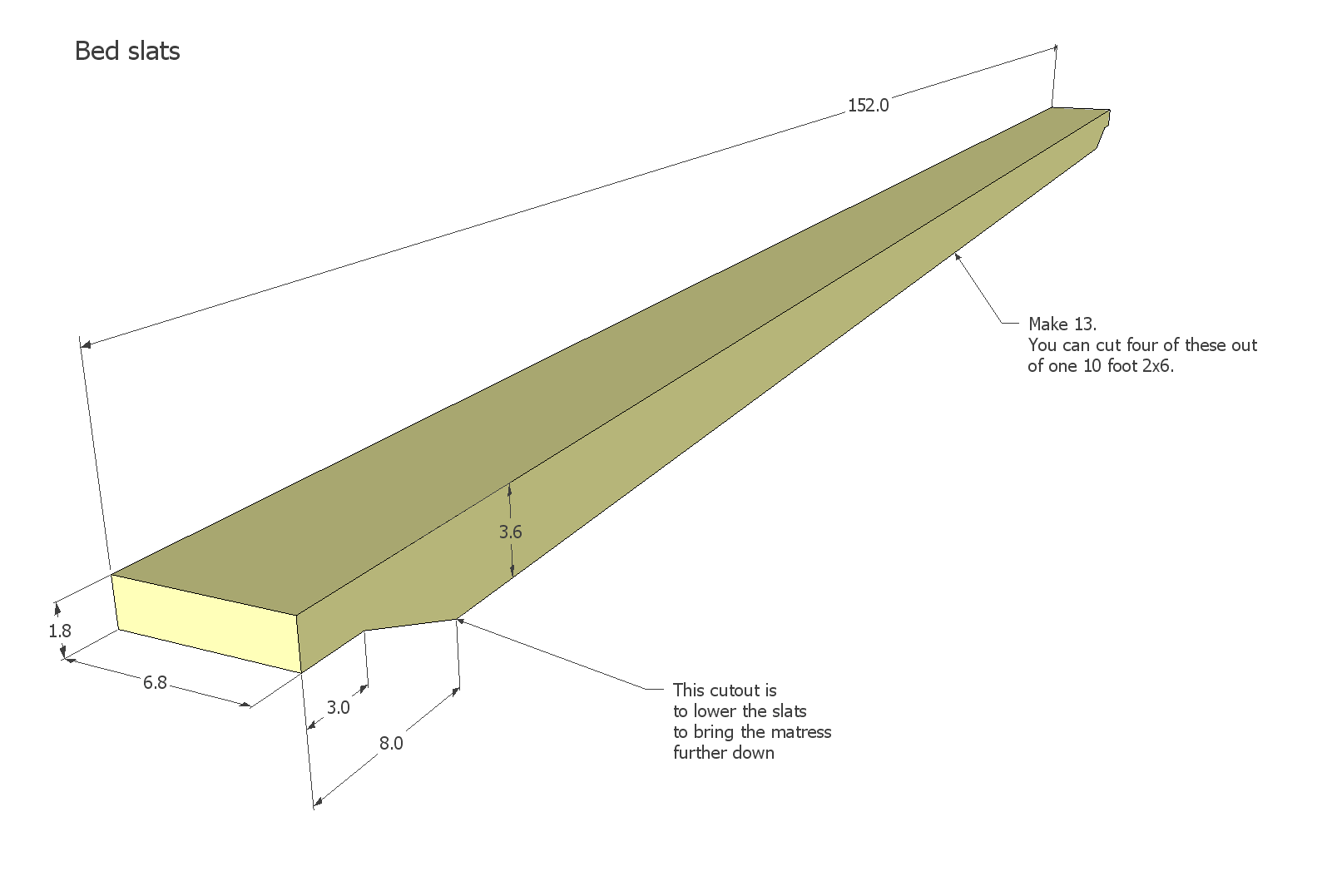 This view shows how the bed rail clips fit into everything. The bed 