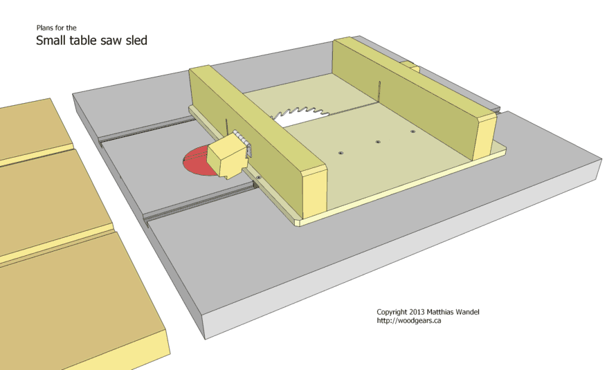 Small table saw sled plans