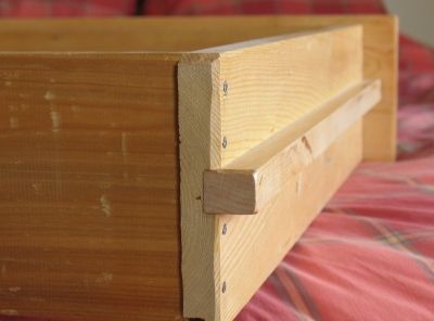 Wooden drawer slides