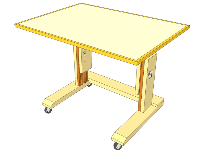 Woodworking Laptop Table Wheely Desk Plans