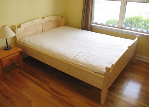  article so you can download a queen size bed I built from construction lumber