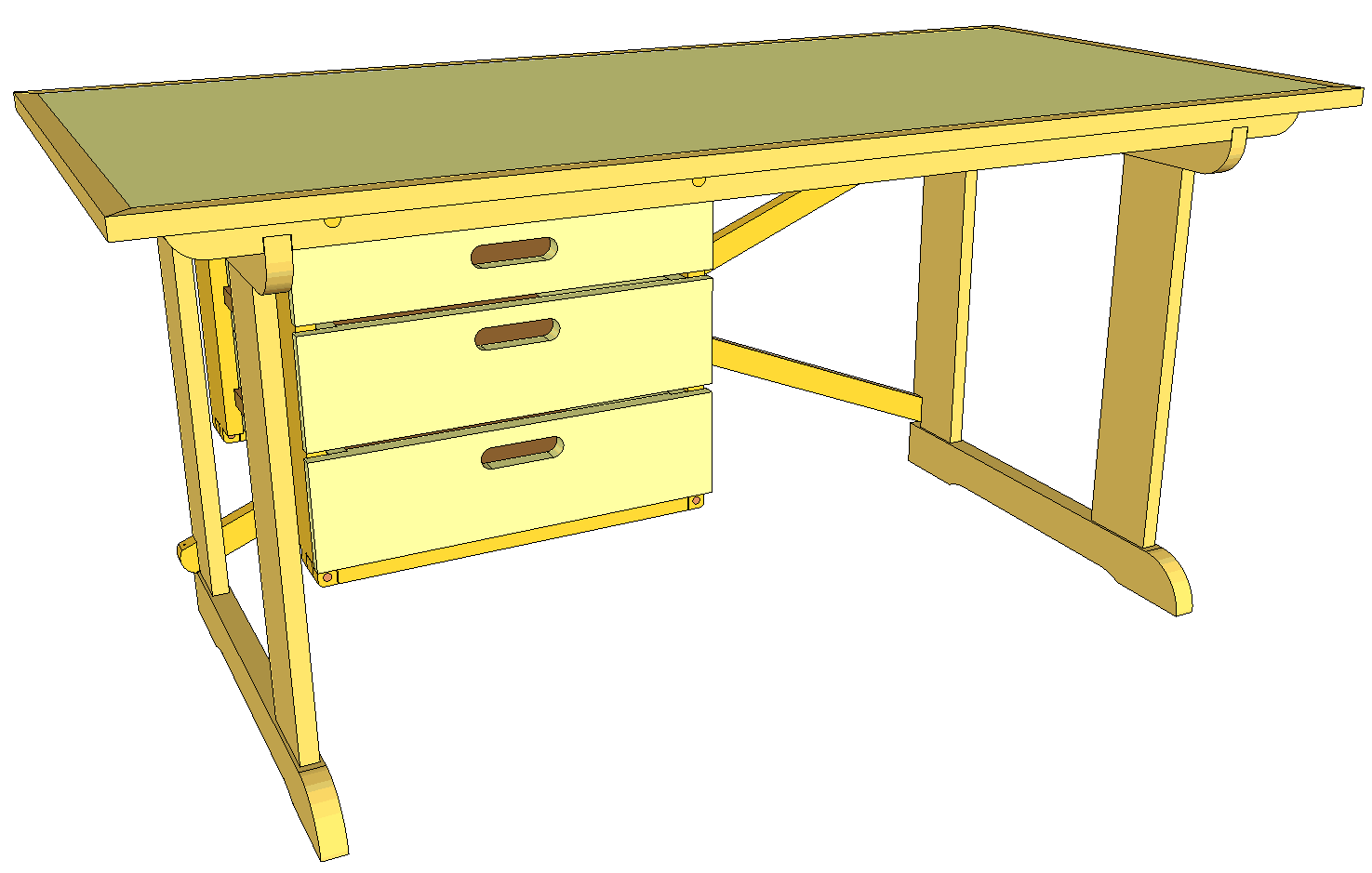 Student Desk Woodworking Plans