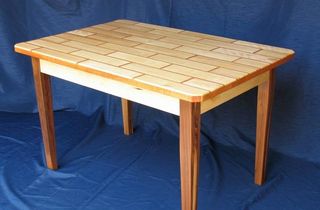 Solid wood table construction. Everything you could ask for