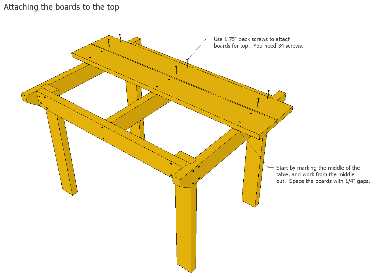 Wood Patio Table Plans