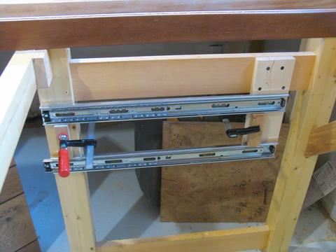 Open bottomed workbench